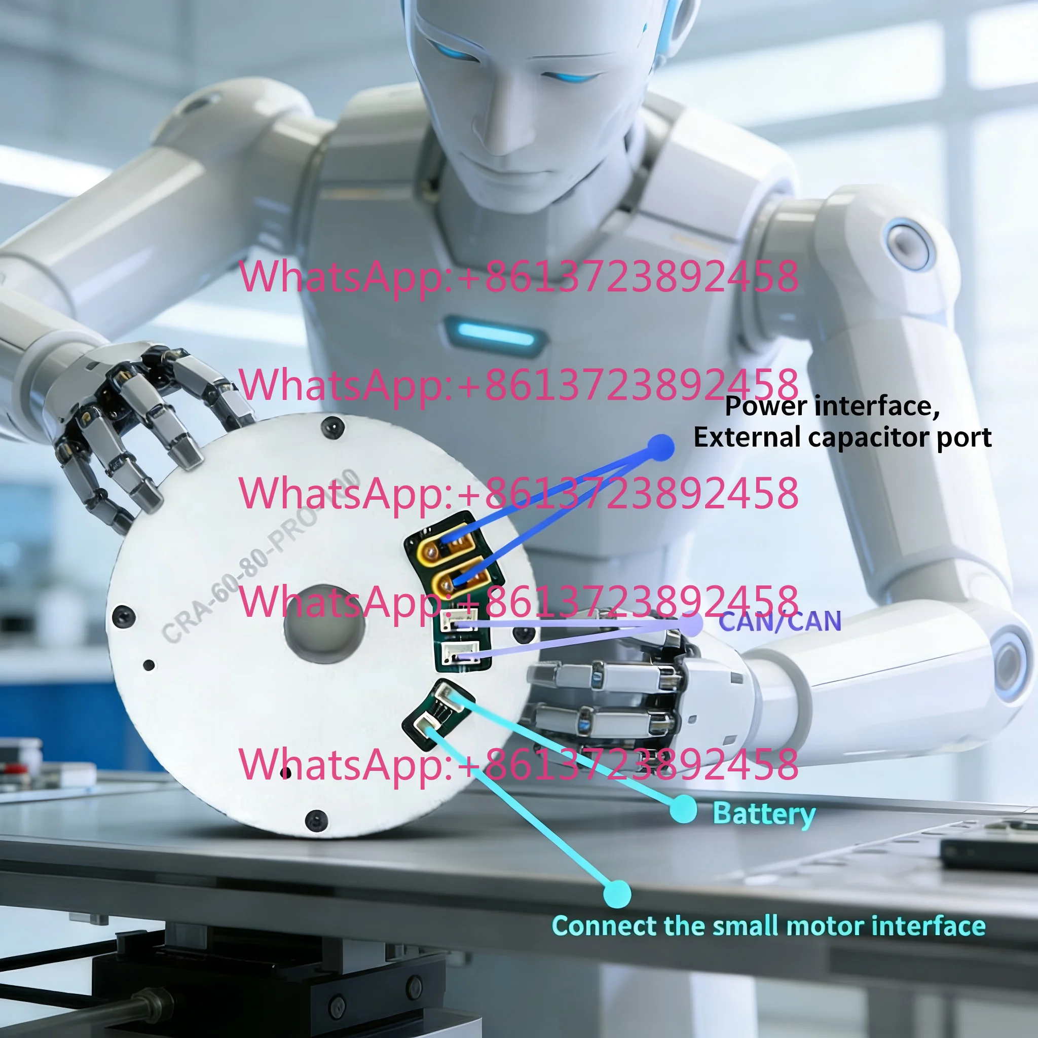 Ti5 CRA-RI60-80-PRO Lightweight  Rotary Actuators Motors Hollow Shaft Actuators for Robots and Humanoid Robot