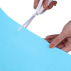 Rollo de papel Kraft azul y marrón, rollo de papel Kraft reciclado para envolver regalos, embalaje y envío