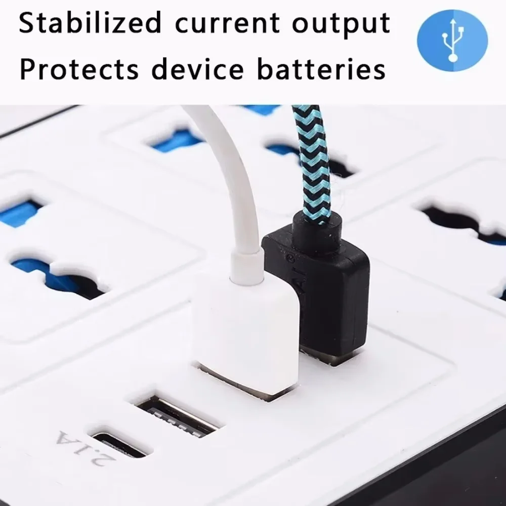 Universal Power Strip TypeC USB Port Outlet Power Strip 2M Extension Cord AC Power Socket Charge Electrical Socket EU US UK Plug view 5
