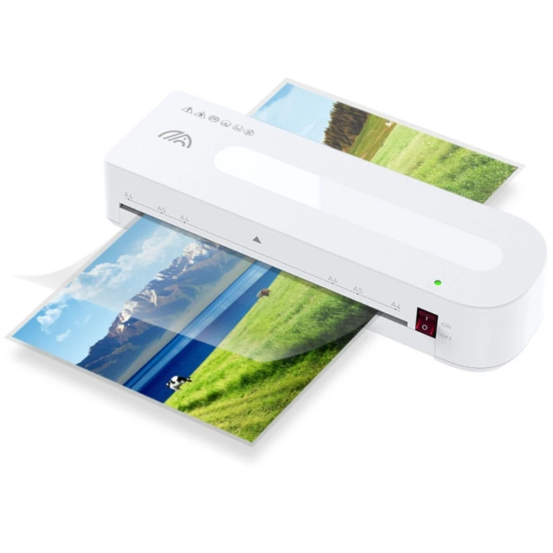 Upgraded Laminator Machine Fast Warm-up Portable Laminator Lightweight Suitable for A4 2R 3R A7 A6 A5 A7 Home Office Dropship