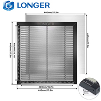 LONGER 440*440*22mm Laser Engraver Honeycomb Panel Working Table All-metal Steel Panel Board Platform for Laser Engraver Engravi