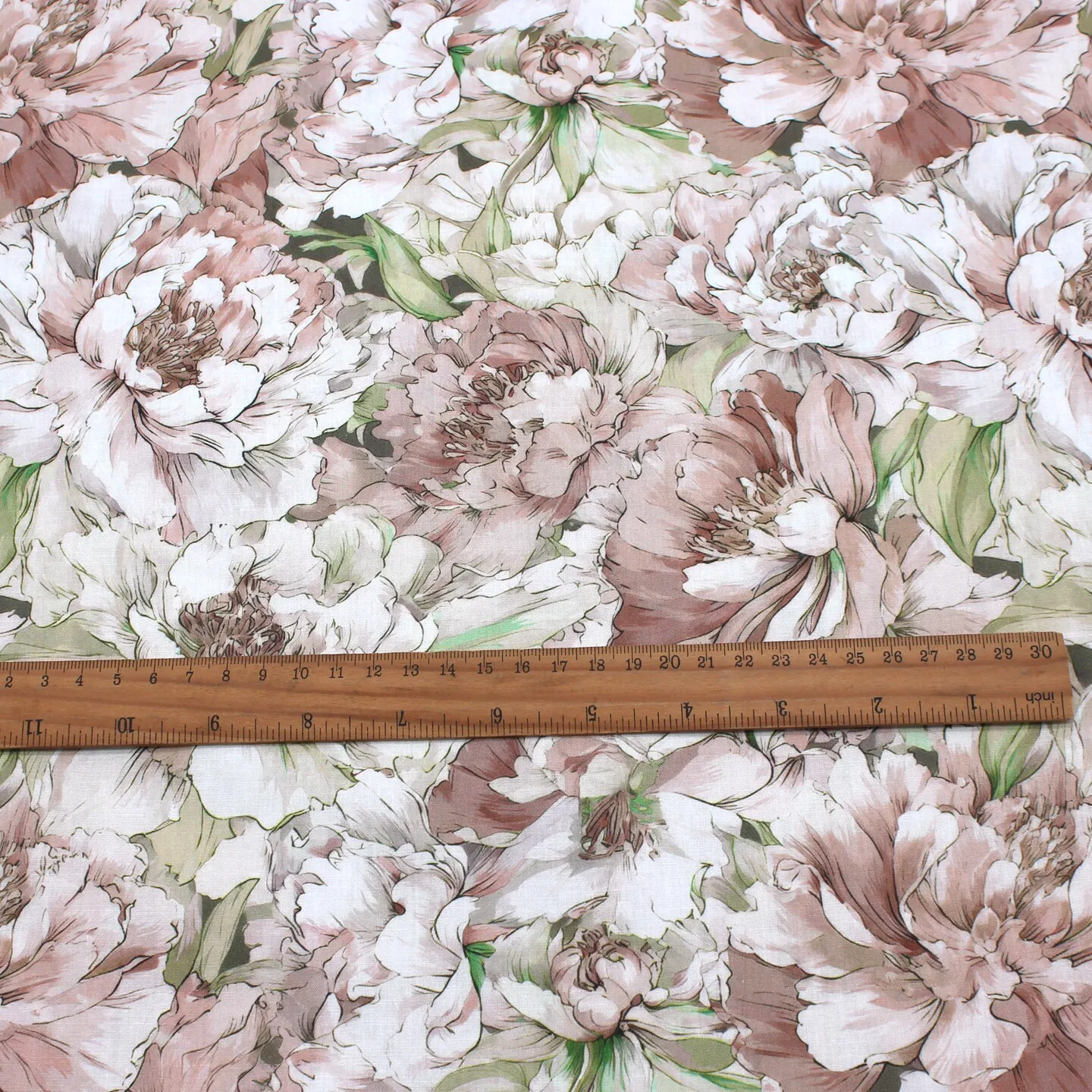 140x50cm Idyllic Style 100% Cotton Large Floral Printed Fabric Digital Printed Cloth for Dress Shirt Garment Making Sewing Cloth
