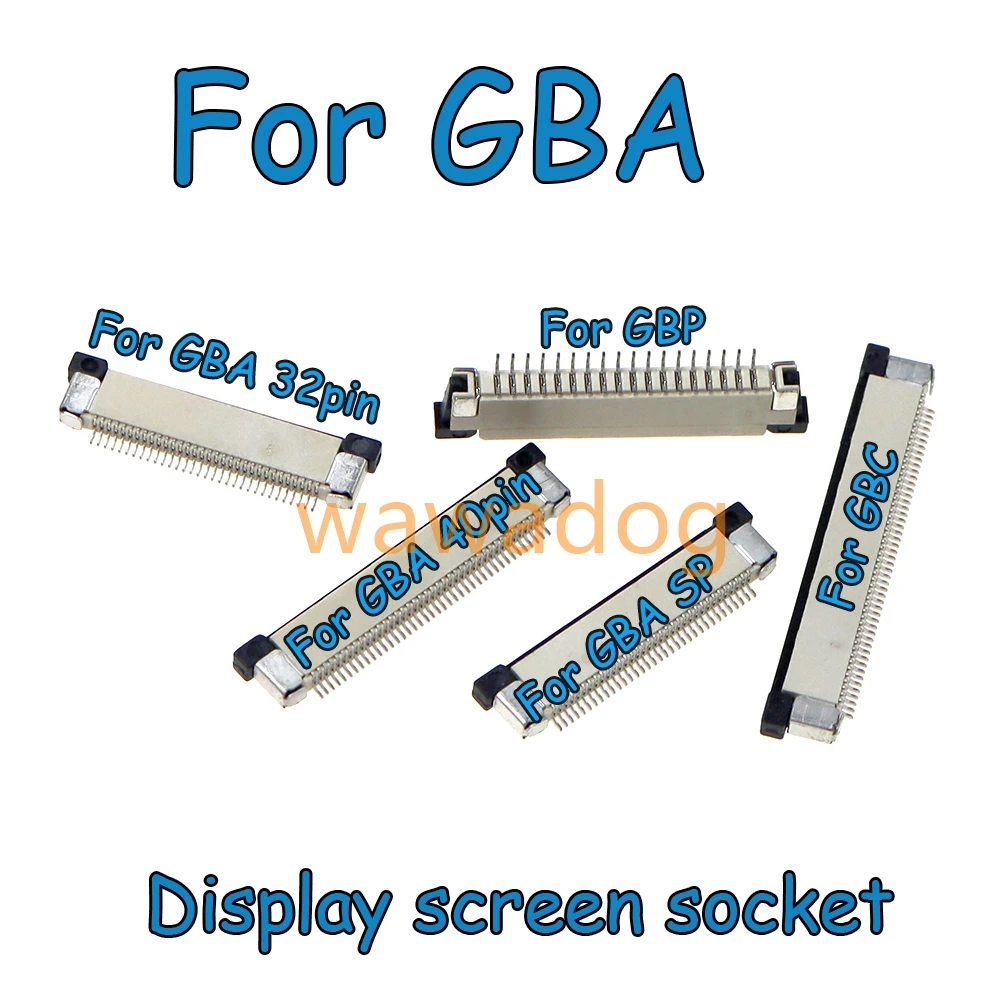 

200pcs LCD Screen Socket Connector Replacement For GameBoy GBA GBC GBP GBA SP Game Console Motherboard Accessories