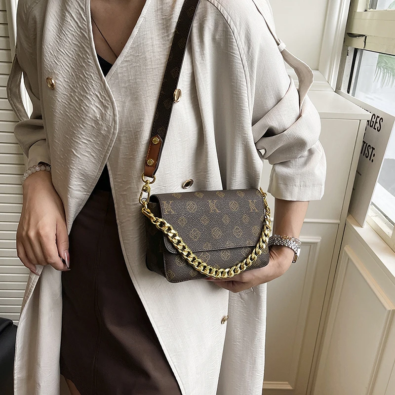 Damen-Umhängetasche im Luxus-Stil, beliebtes Design, Damen-Umhängetasche mit Kette, klassischer Modetrend, Damentasche