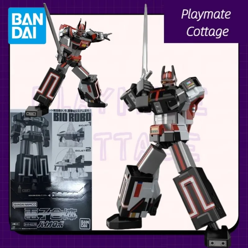 

In-Stock BANDAI Genuine Choudenshi Bioman Anime Figure RIO ROBO Assembled Model Joints Movable Toy Collectible Brand New