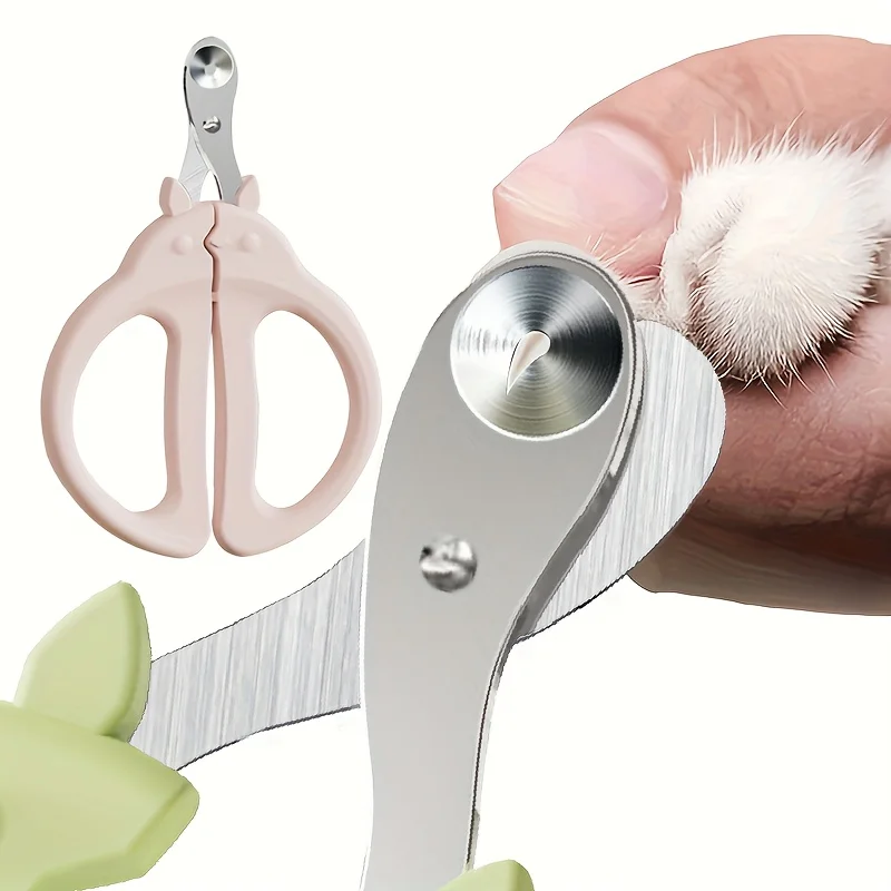 Professional Cat Nail Clippers 1pc With Safety Guard Round H