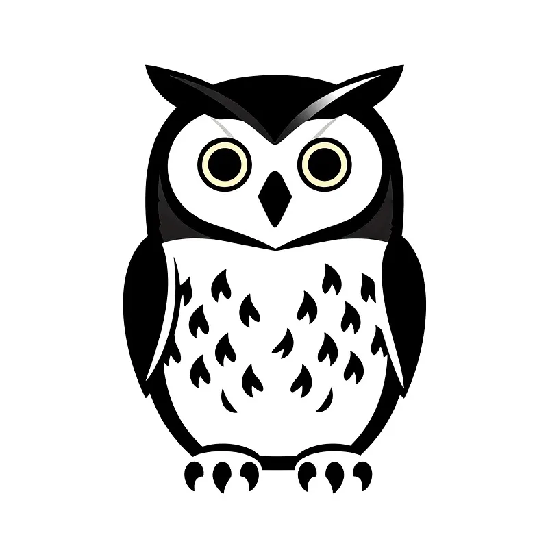 Owl Heat Transfer Vinyl HTV Iron On Patch DIY Clothing Decal Craft Transfer Film for T-Shirt Sticker and Bags for Scrapbooking