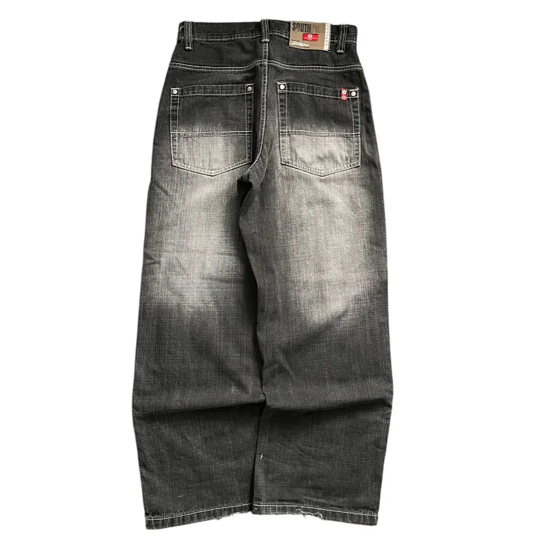 South pole Jeans 2000s New Retro wash Loose Jeans Men's and