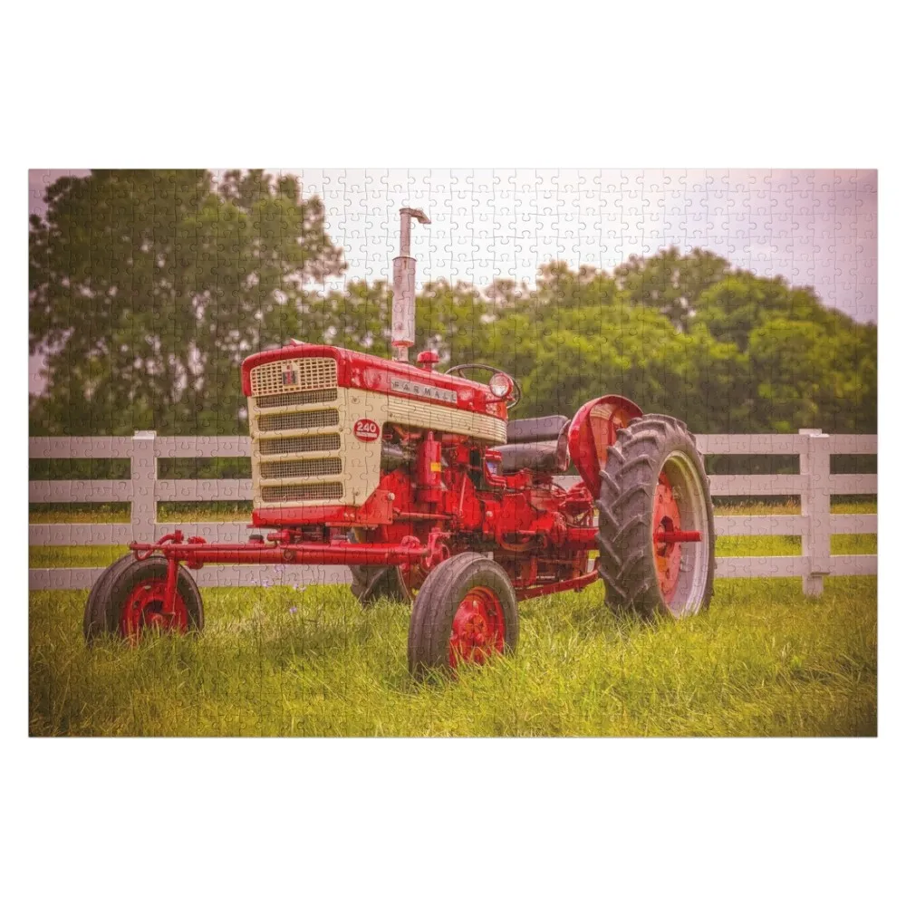 

Tractors are Red Jigsaw Puzzle Animal Custom Photo Custom Jigsaw Puzzle
