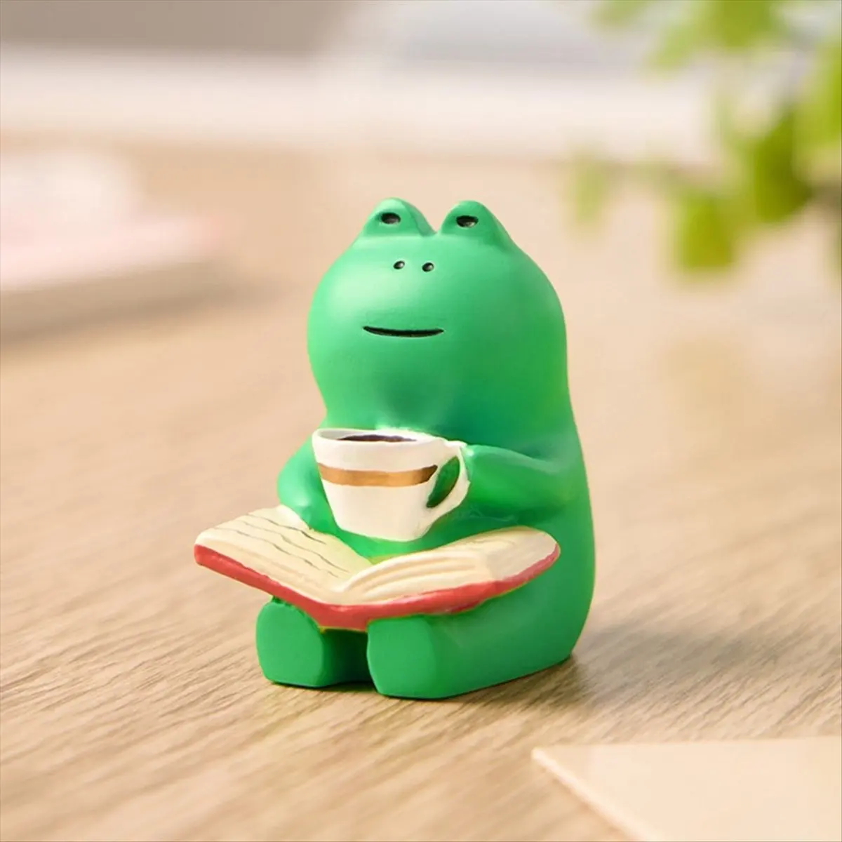 Budget-Friendly Cartoon Frog Rocking Chair Table Lamp Ornament Miniatures Figurines Cute Ornaments Office Desktop Crafts Home De