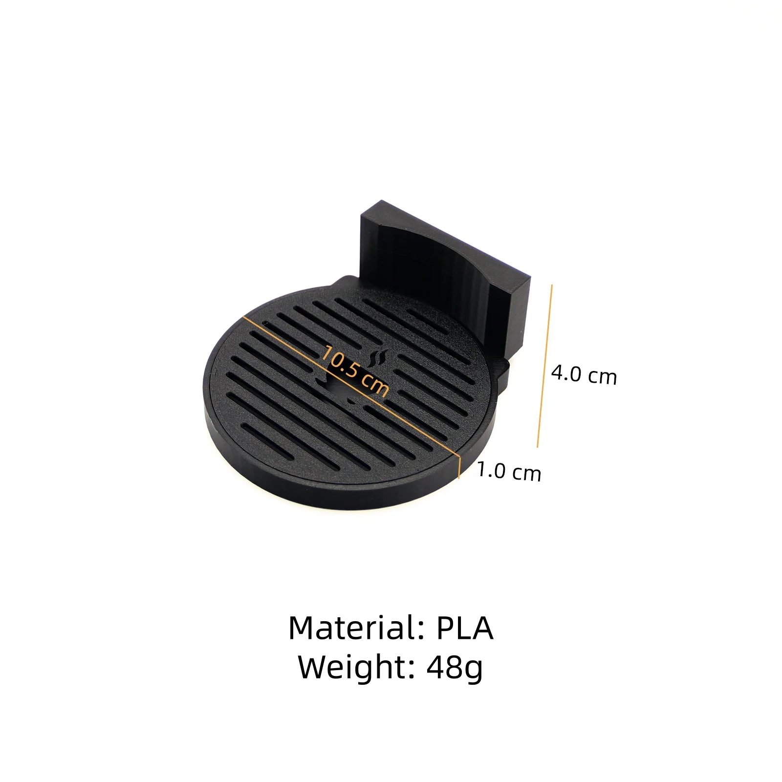 Low-profile extended drip tray for Nespresso Essenza Mini coffee machine