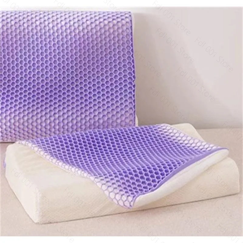 TPE Gel Pillow Pressure Free Memory Sleep Pillow Breathable Non Deformable Pillow for Adult Single Summer Use