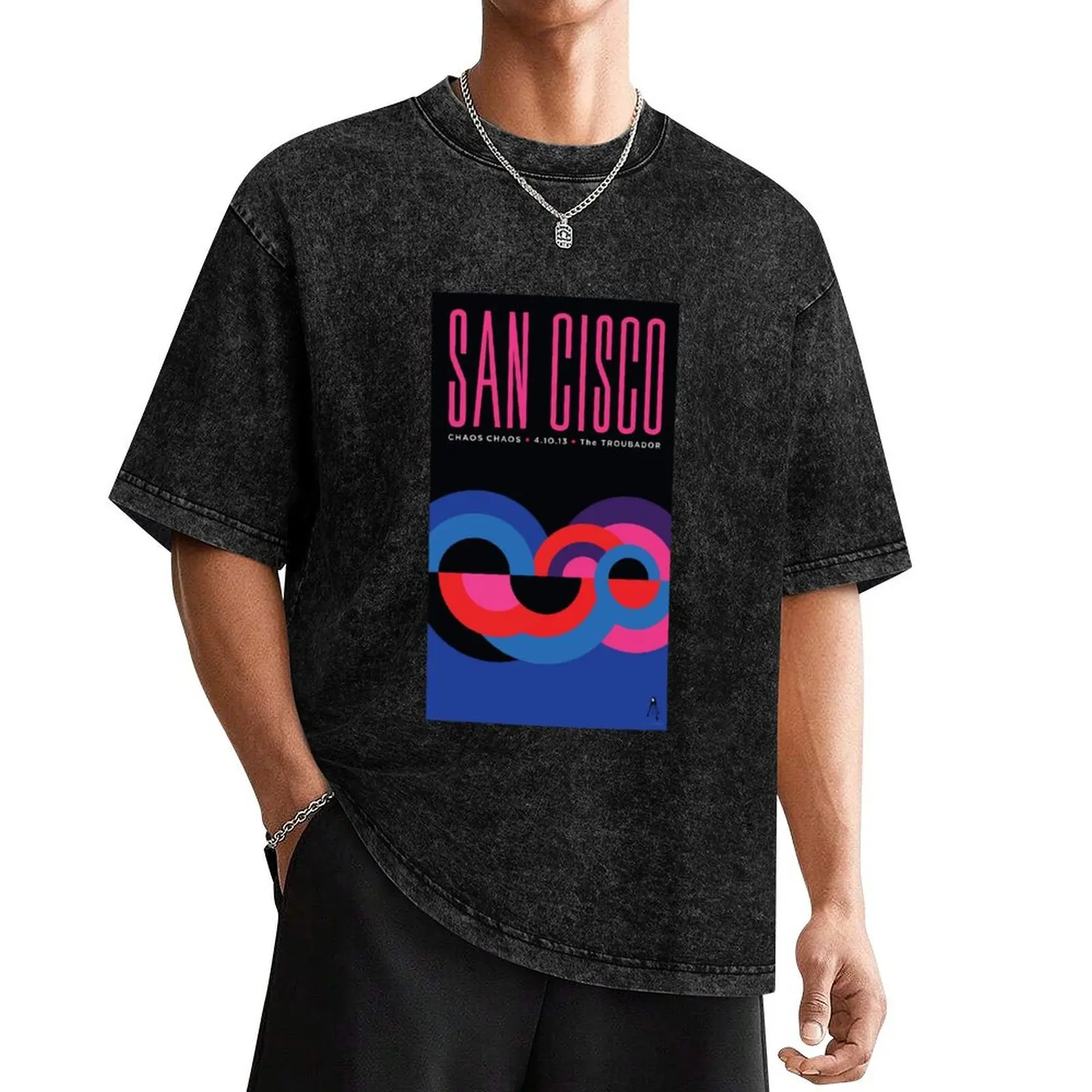 

San Cisco Poster T-Shirt rapper graphic tees summer 2025 Aesthetic clothing graphic shirts funny t shirts men