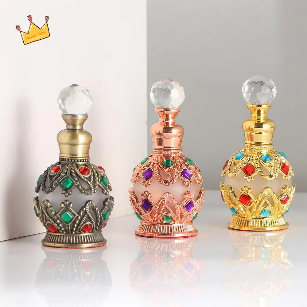 

High Quality Professional Vintage Arab Style Middle East Style Refillable Bottles Perfume Container Empty Bottle Perfume Bottle