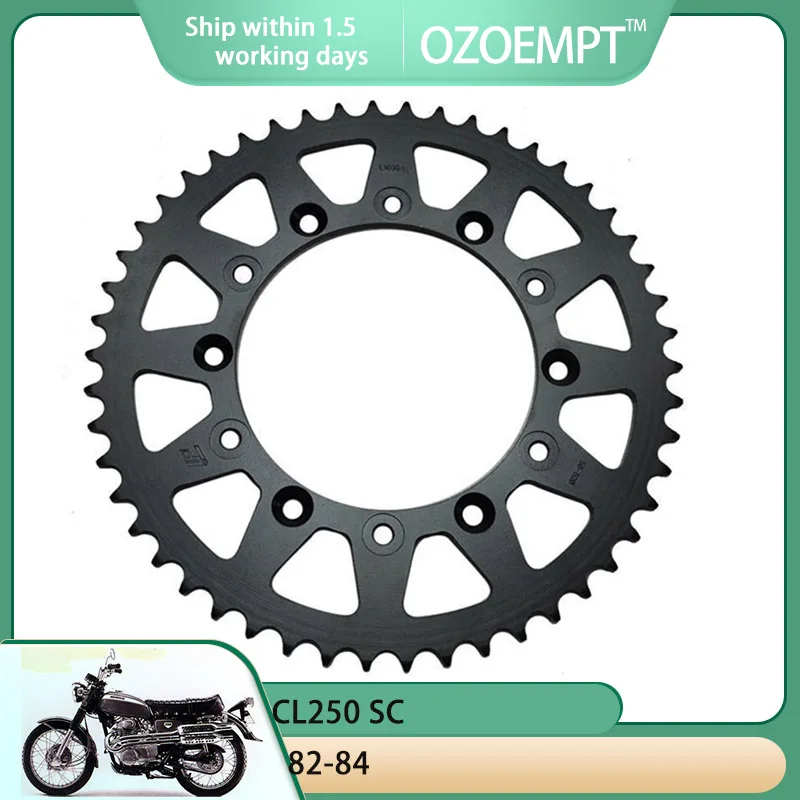 

OZOEMPT 520-51T Motorcycle Rear Sprocket Apply to CL250 SC 82-84