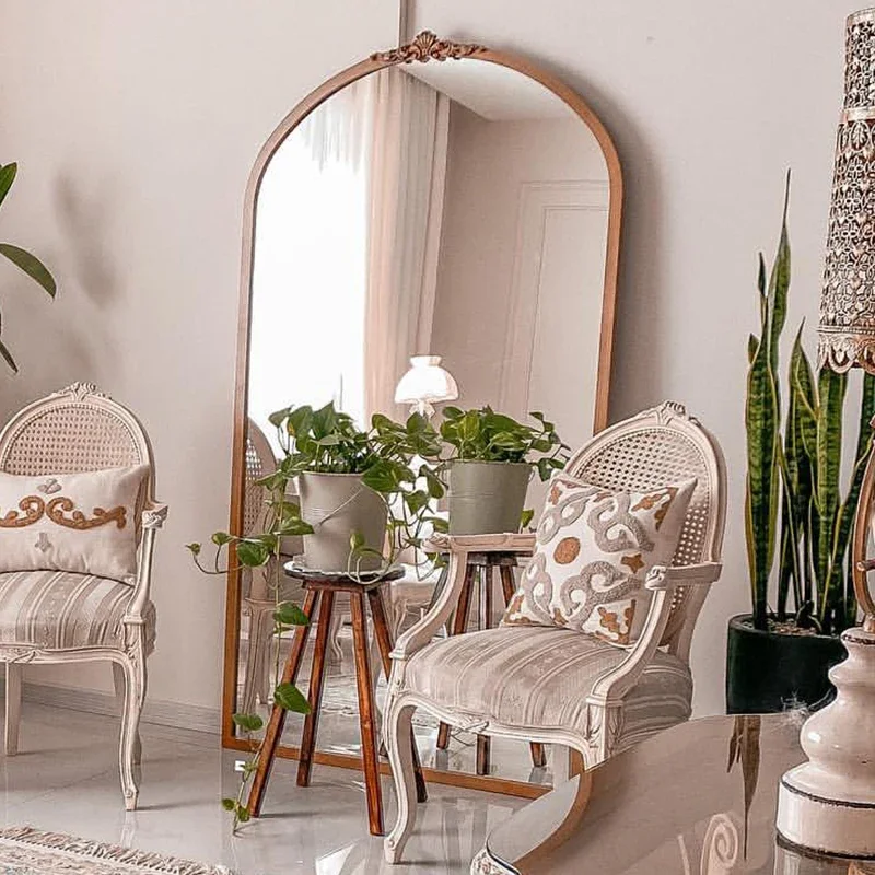 XX39French home special-shaped European retro custom wall-mounted fitting mirror floor-to-ceiling large mirror