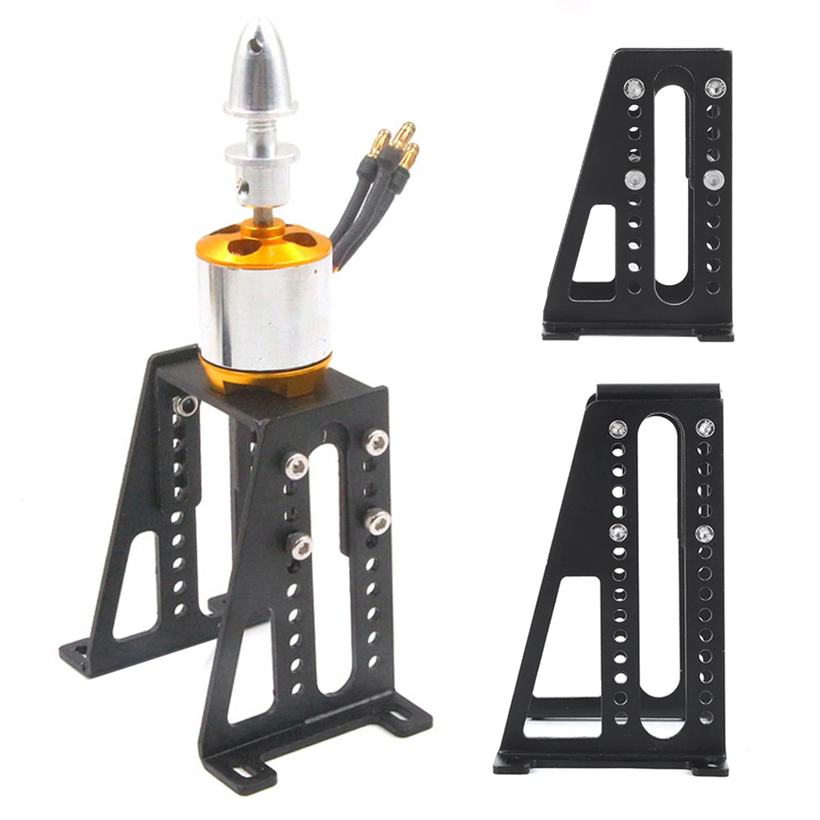 Motor Install Support Motor Mounting Stand Model Airplane Motor Mounting Aluminium Alloy Removable Installation Support Bracket