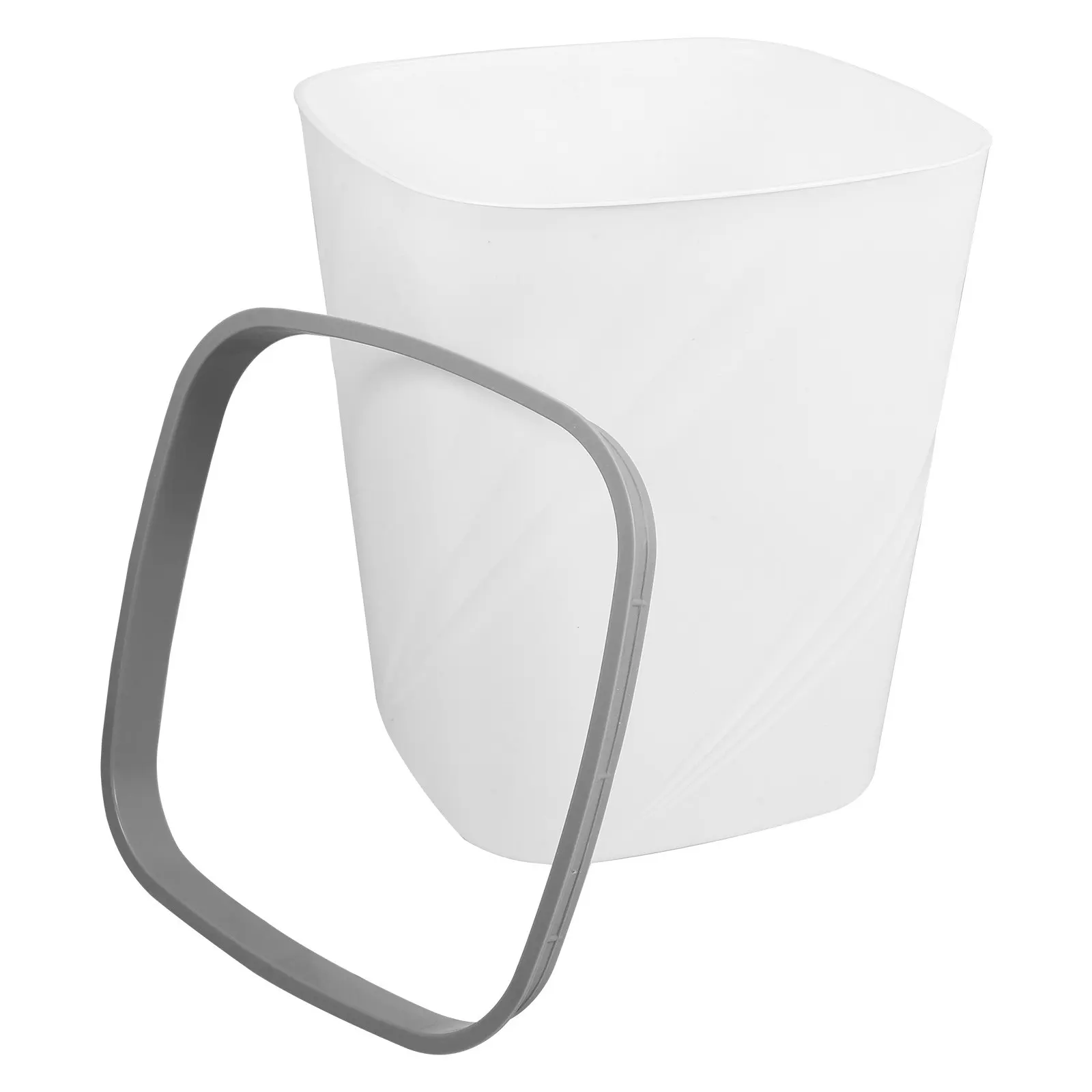 High Capacity Open Top Plastic Trash Can with Lift Lower Compression Ring for Seamless Room Integration Kitchen Bathroom Office