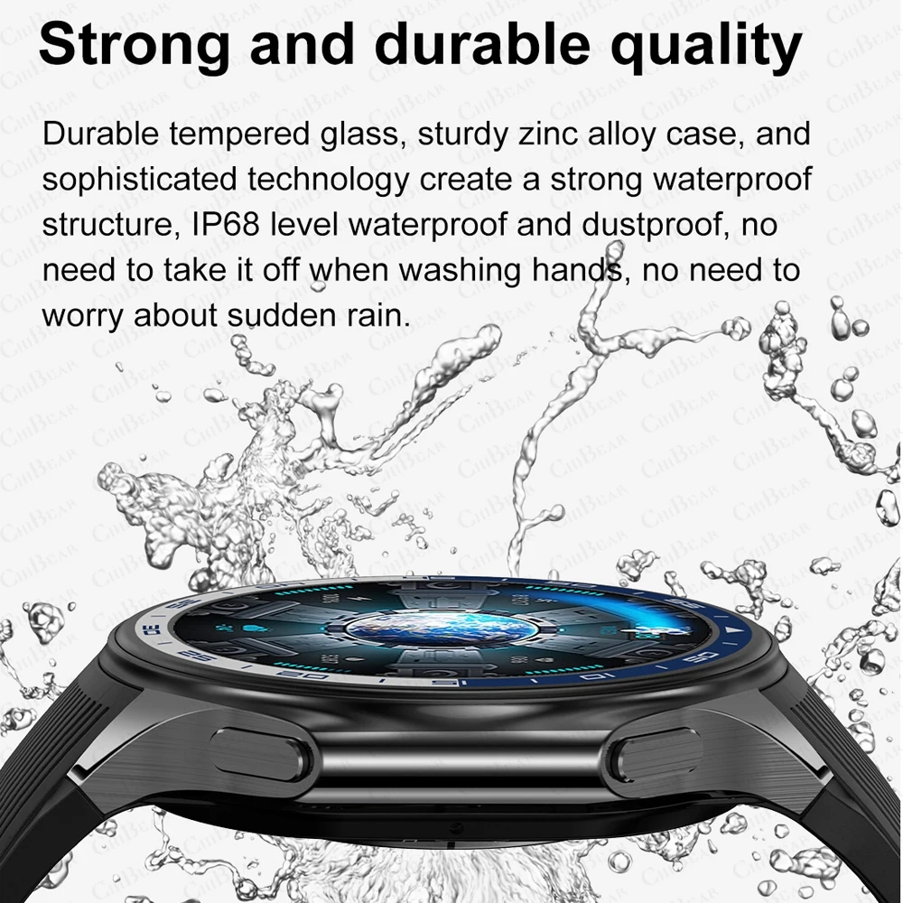 OPPO-reloj inteligente para hombre, pulsera con pantalla de visualización de 1,43 pulgadas, visión envolvente 3D, monitoreo de salud, llamada Bluetooth