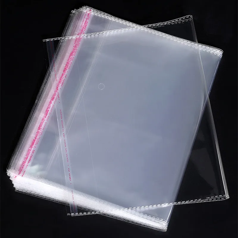 

100 Pcs Clear Resealable Cellophane/BOPP/Poly Bags Transparent Opp Bag Packing Plastic Bags Self Adhesive Seal