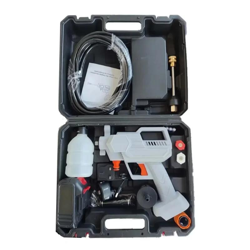 Portable Car Pressure Washer Machine,Factory Direct Sales White Mobile Car Wash Equipment,Garden Washer Cordless Car Wash Gun