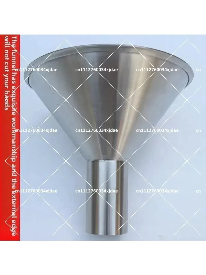 Stainless Steel Feeding Hopper with Support Stand, Manual Filling Funnel for Vacuum Bag Sub-Packing, Funnel with Bracket