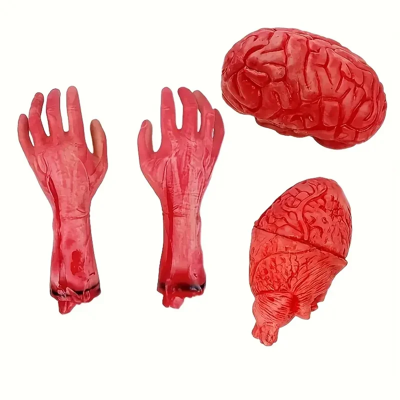 

Prosthetic Model of Broken Hands and Feet Halloween Bar Secret Room Decoration Realistic Broken Hand Model Home Desktop Ornament