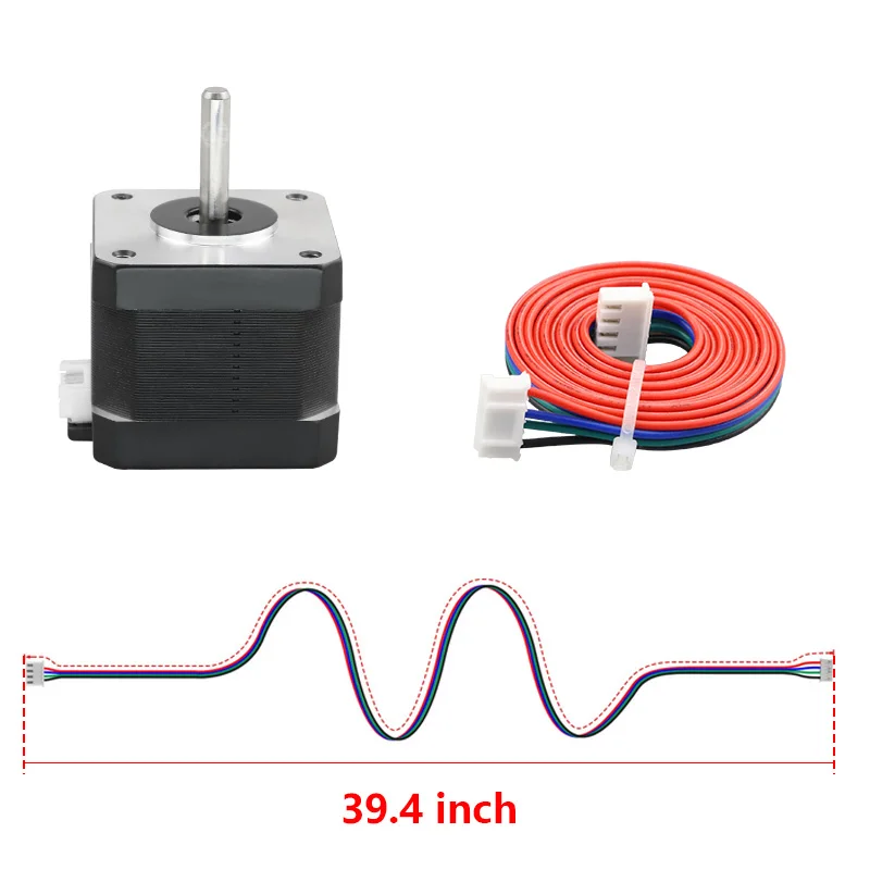 1.5A 42 Stepper Motor Nema 17 4-Lead 42BYGH Motor 17HS4401S Stepper Motor with 4 Pin Dupont Cable 3D Printer Parts