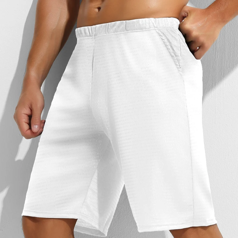 

Thin-style five-point pants, casual shorts. Men's loose-fitting ice silk homewear pants. Men's summer sleep pants, can be worn a