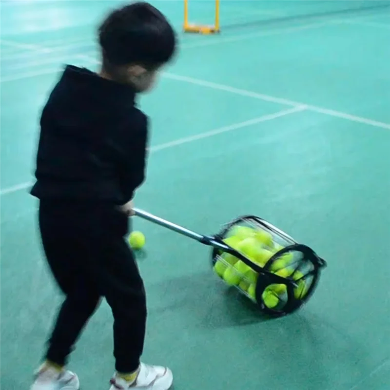 

AZ-Tennis Ball Picker Контейнер Ракетка Бункер мяча для пляжного тенниса Телескопический сборщик мячей для настольного тенниса Бадминтон