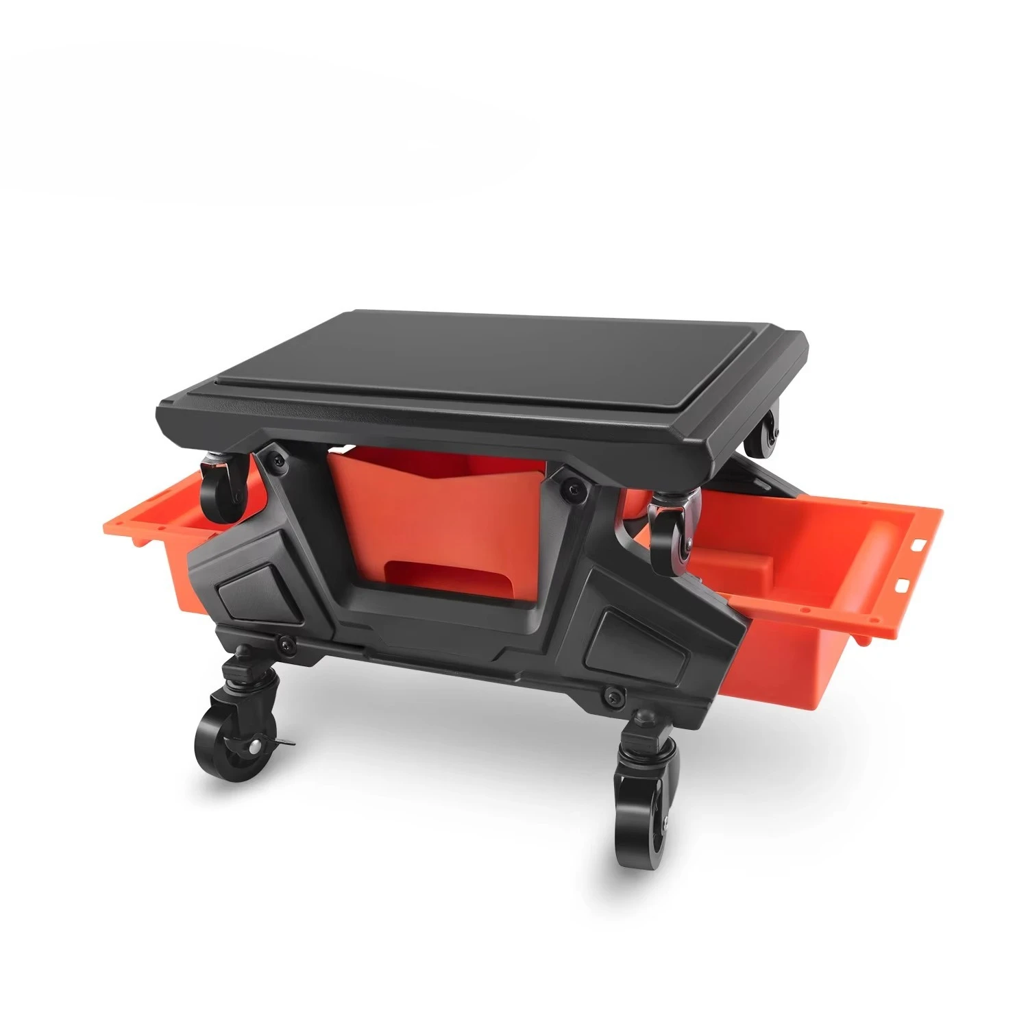 Modular Detail Creeper Seat, Mechanical Mobile Rolling Practical Creeper Seat & Detail with Tool Storage Tray