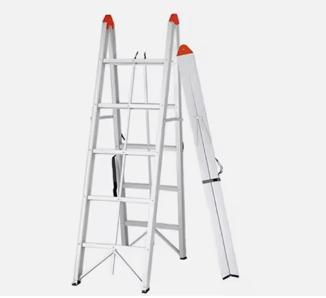 Scala domestica in alluminio dal design personalizzato per cantieri