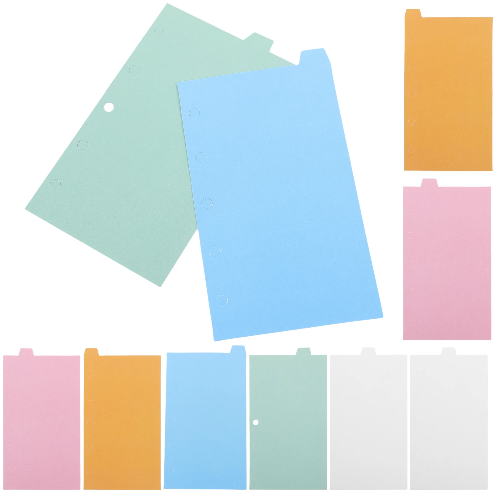 

2 set 2 Sets A8 M5 5 Hole Binder Dividers Hand Book Accessories Page Index Tabs Office File Separator Notebook for Planners