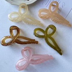 13cm Korean High-Grade plus-Sized Bow Updo Hair Claw Hair Volume More than Shark Clip Back Head Ponytail Hairpin