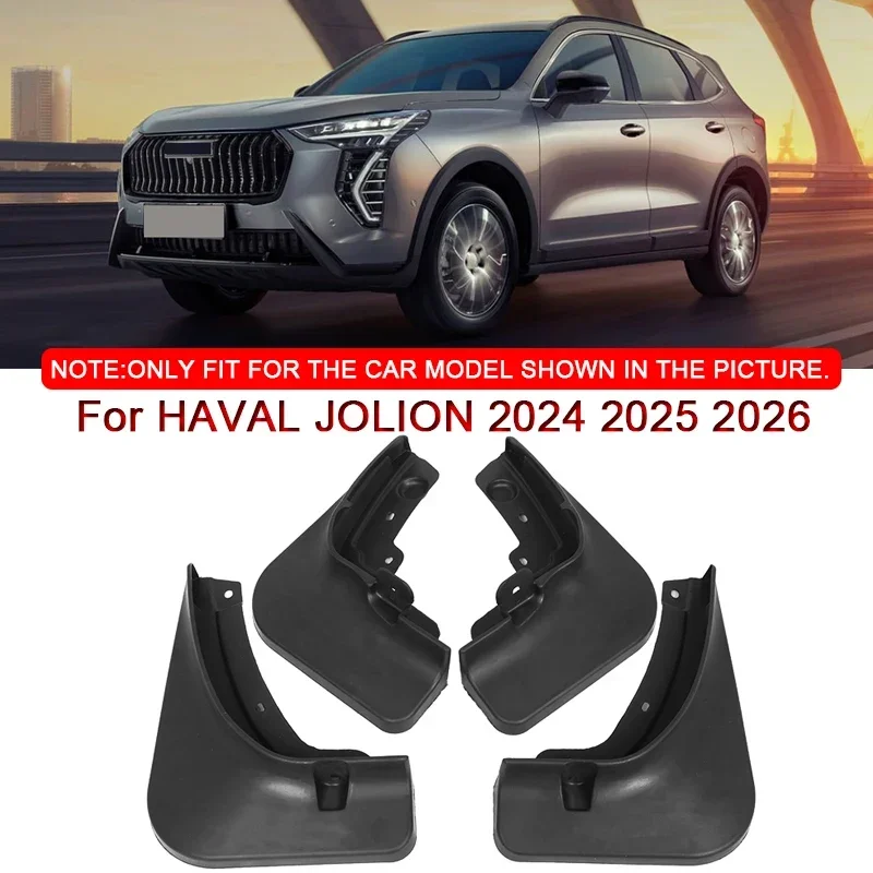 

For HAVAL JOLION 2024 2025 2026Car Styling ABS Car Mud Flaps Splash Guard Mudguards MudFlaps Front Rear Fender Auto Accessories
