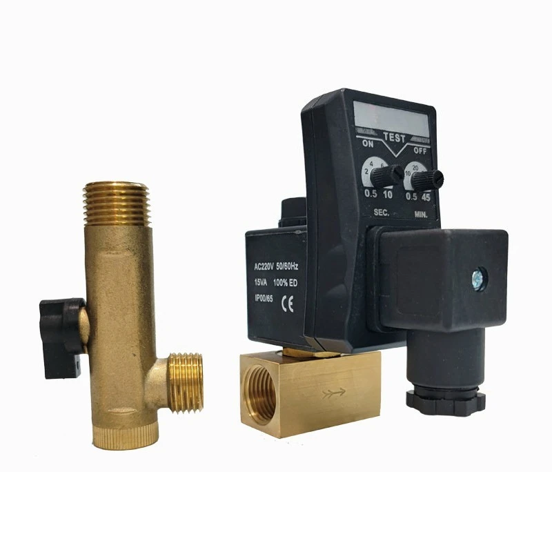 0200D Electronic Auto Drain Valve MIC‑A MIC‑B Timed For Air Compressor Tank Spare Parts