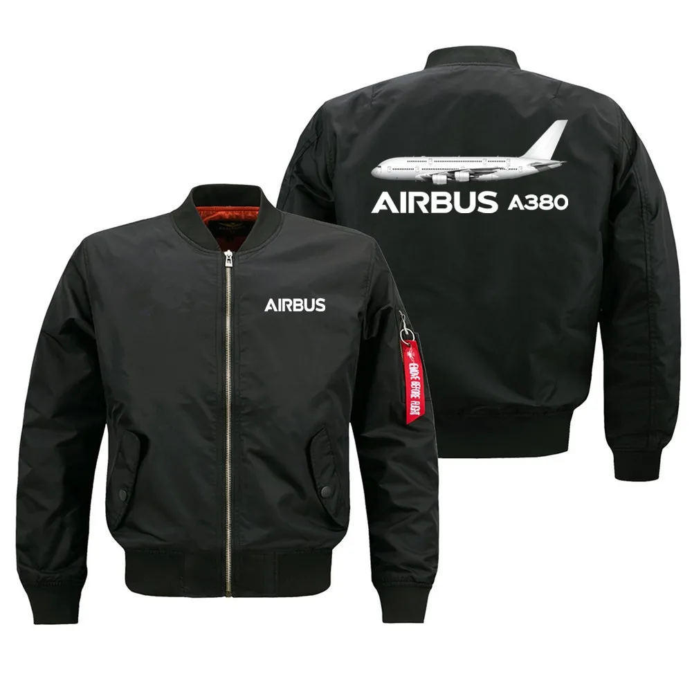 

The Airbus A380 Flight Aviation Pilots Men Ma1 Bomber Jacket Military Outdoor Baseball Windproof Coats