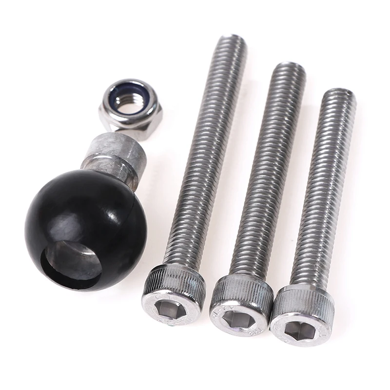 ★▲Motorcycle Handlebar Clamp Base 1 inch 25mm Ball with M8 Screws for Ram Mount