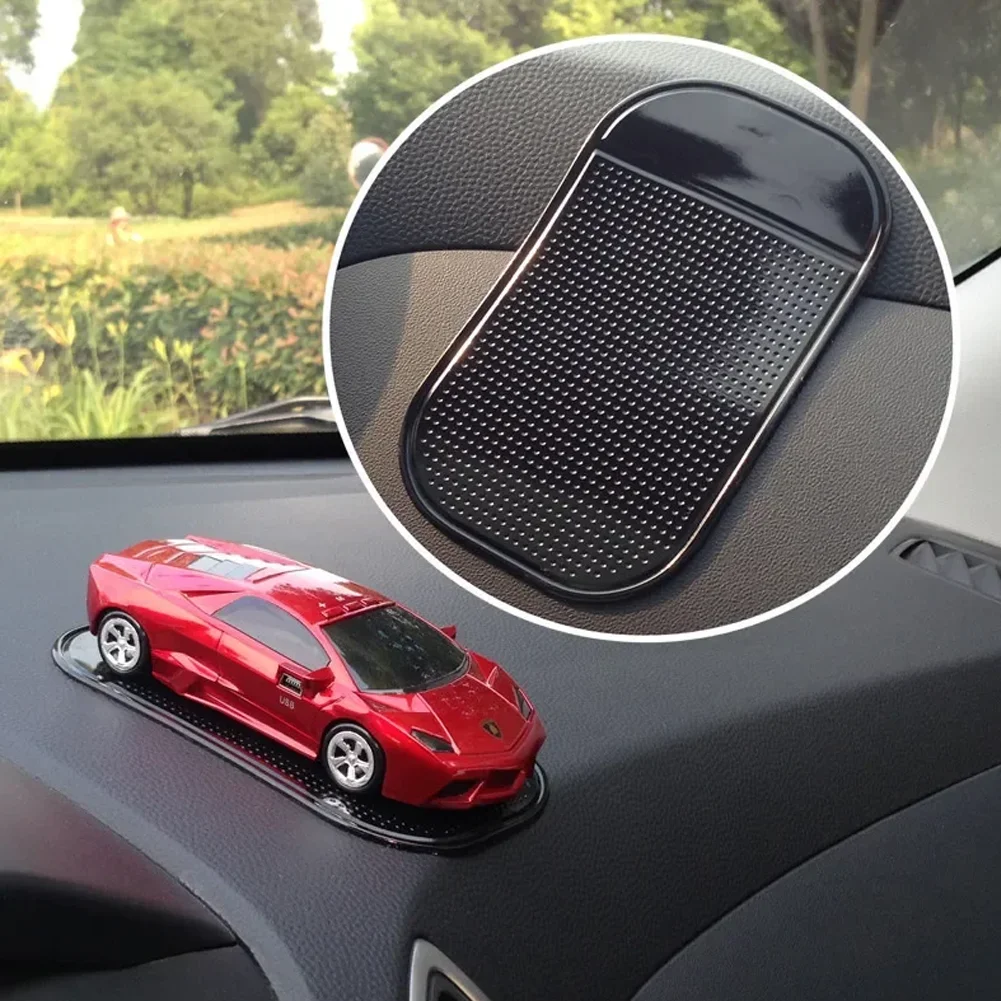 2Pcs Car Phone Anti-Slip Mats High Adhesion Dashboard Silicone Pad Multi-Functional Auto Ornament Non-Slip Mat Car Gadgets