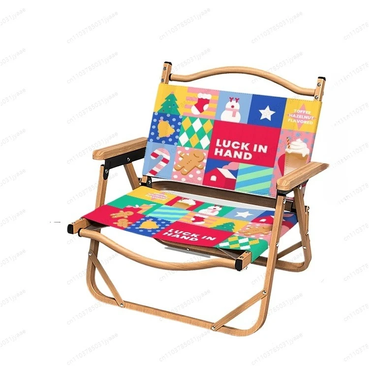

Christmas scene arrangement Christmas chair dopamine camping wind outdoor folding balcony leisure decoration storage box