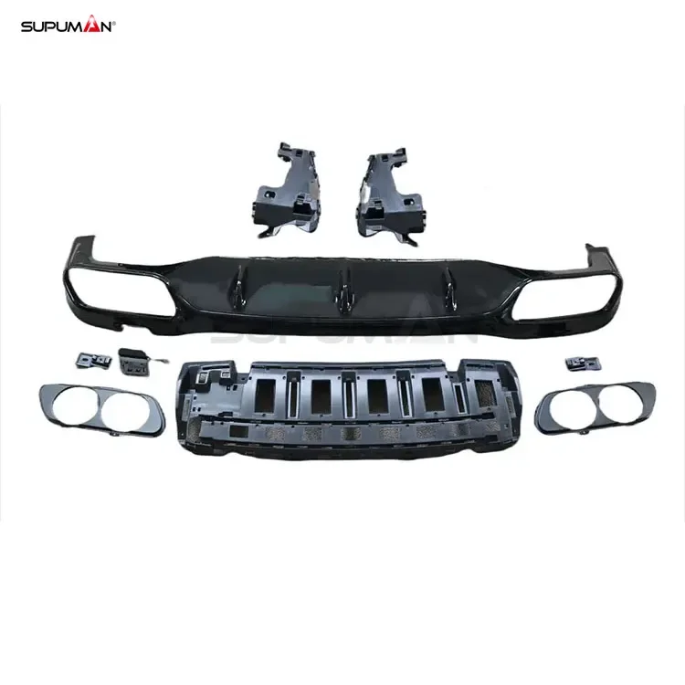 SPM Rear Bumper Face Kit for Mercedes Benz E class w213 rear diffuser AMG E53 body kit accessories ABS Material 2017-2022