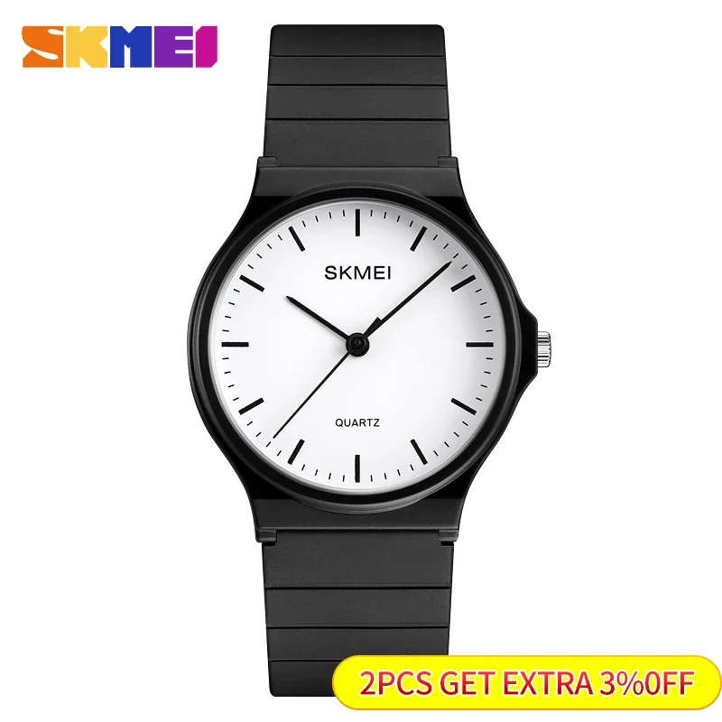 SKMEI 1419 Men Women Watches Simple Design Personality Teens 3bar Waterproof Quartz Wristatches Ladies Mes Relogio Feminino 1419