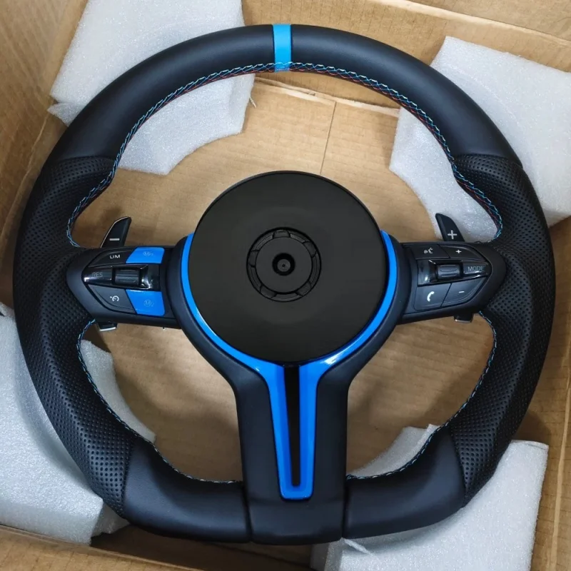 Heating Vibration ACC M Sport Wheel Leather Steering For BMW E70 E71 E84 E90 E92 E93 E87 E82 F20 F30 F87 F10 F45 F15 F48 view 2