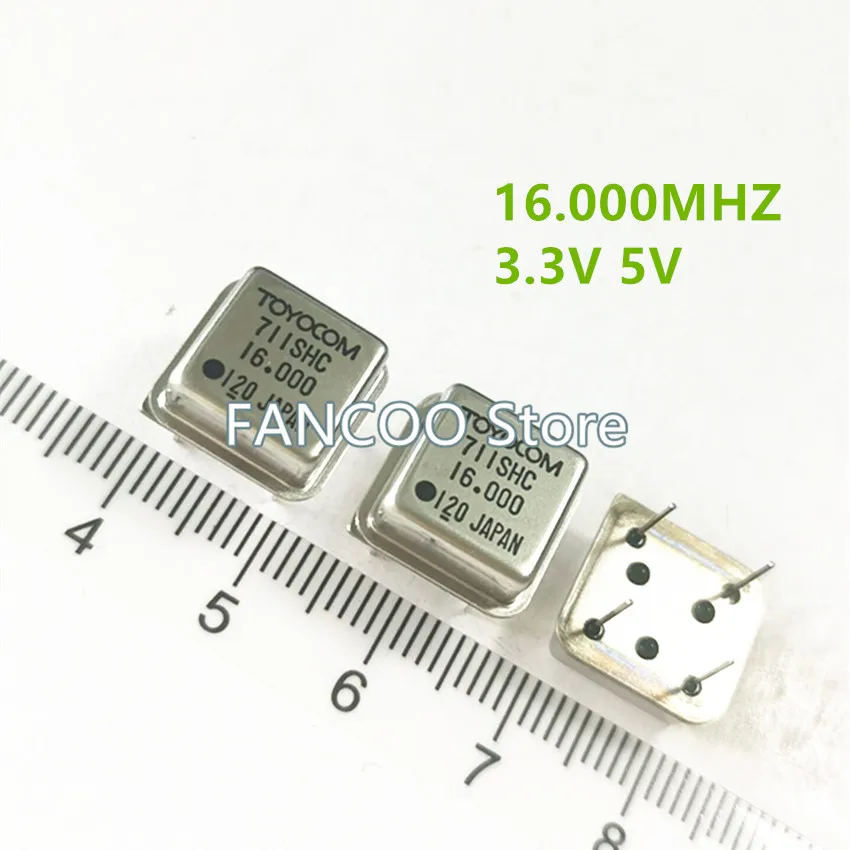 5PCS 16M 16MHZ 16.000M 16.000MHZ Half size 3.3v 5v CRYSTAL CLOCK OSCILLATOR OSC DIP-4 16.000