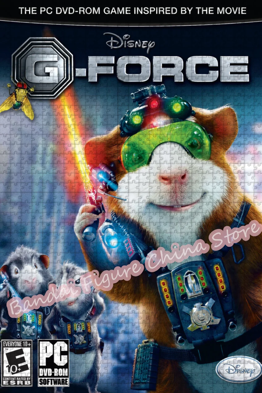 G-Force Guinea Pig Jigsaw Puzzles for Adults Disney Cartoon Anime Print 300/500/1000 Pieces Puzzle Decompress Educational Toys