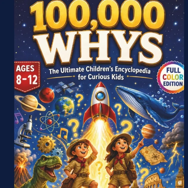 100,000 Whys The Ultimate Children’s Encyclopedia Full Color Educational Science Book for Curious Kids Ages 8-12