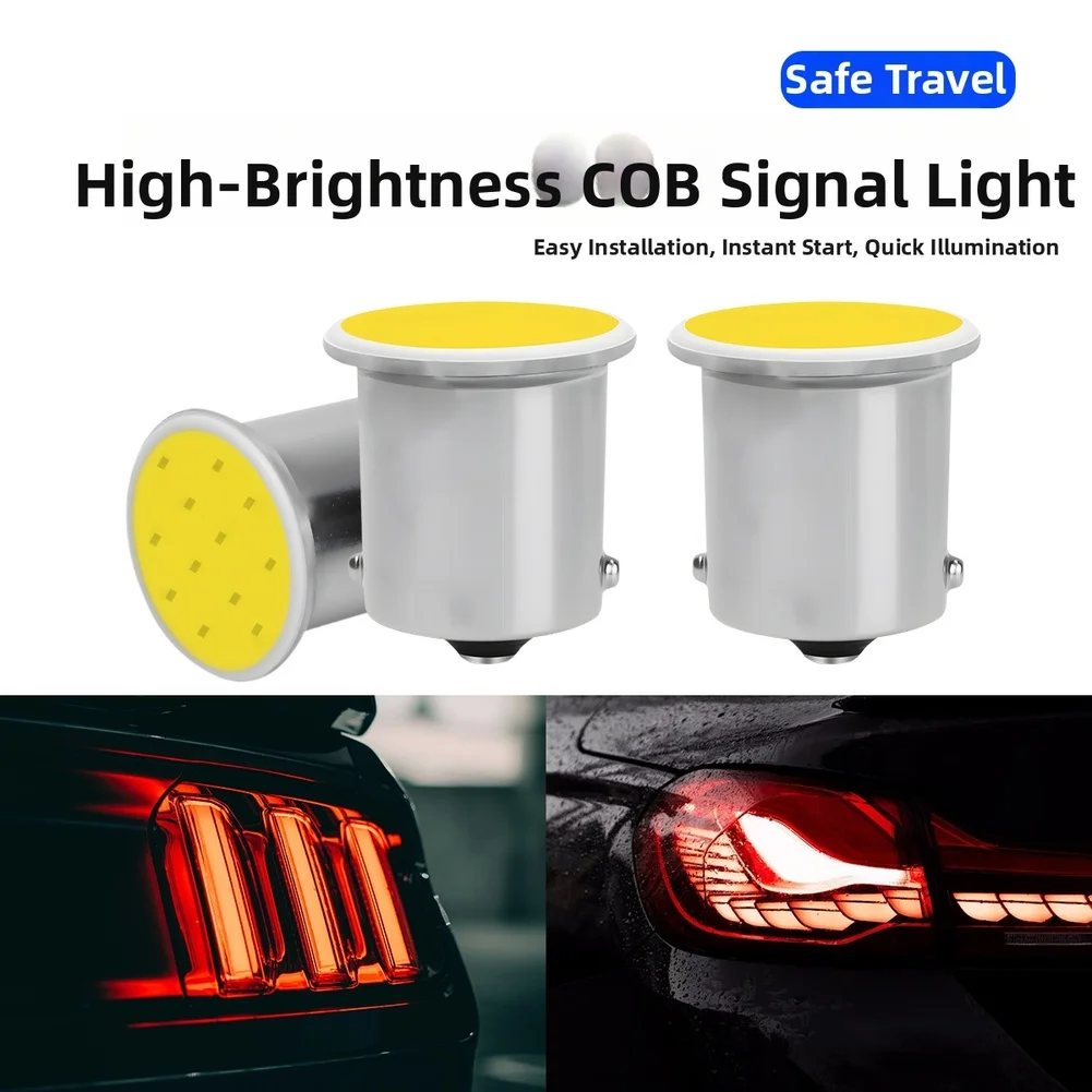 

For Turn Signal Upgrade 1156 1157 Bulb BA15S Strobe Brake Tail High Brightness Led Light Bulb 1.88*1.66*2.14cm