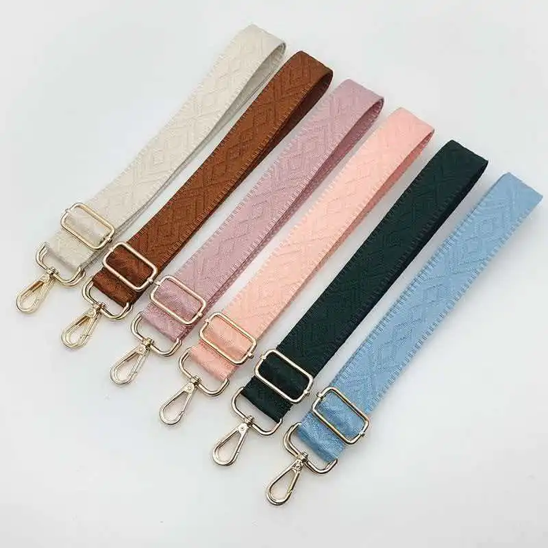 1 Piece 1.50inch Wide Adjustable Handbag Purse Strap Replacement Crossbody Shoulder Strap Arrow Pattern Jacquarded Strap