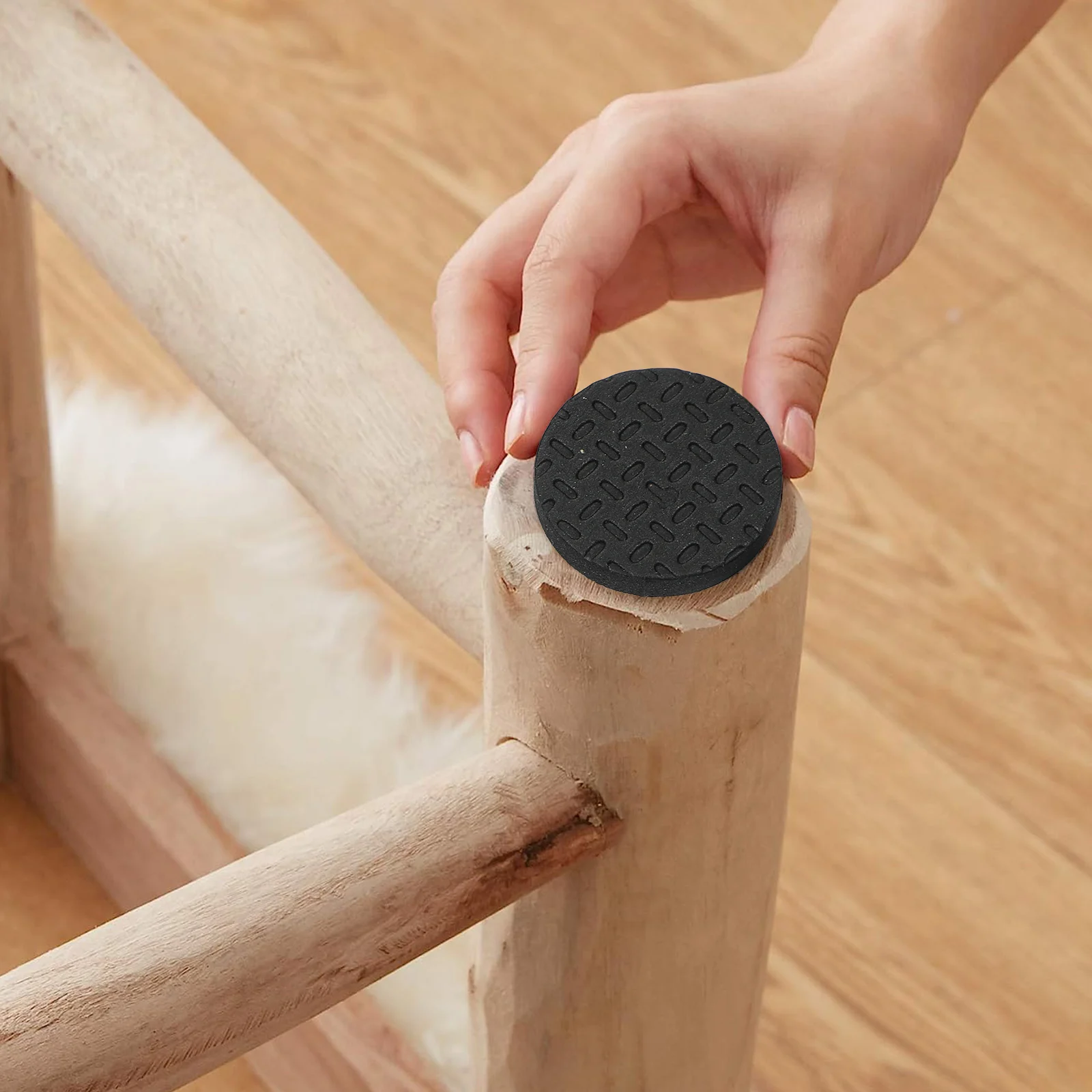 

8 Sheets EVA Non Slip Furniture Pads 15x10cm 46x46mm Square Round Self Adhesive Chair Leg Table Feet Protectors Hardwood Floors