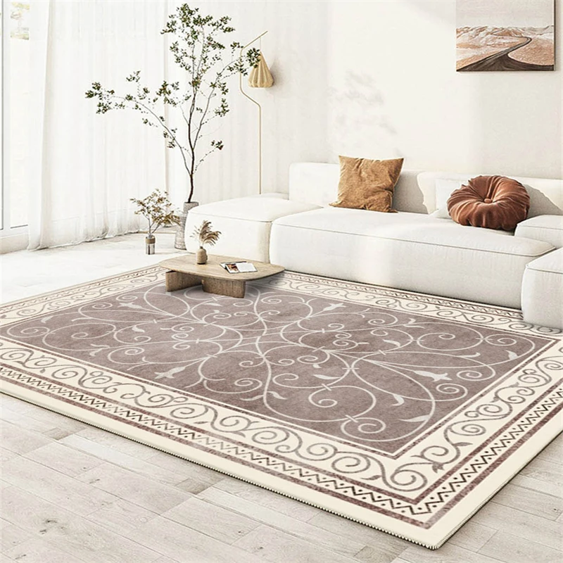 Nordic Simple Cream Style Easy Care Livingroom Carpet Thickened Soft Bedroom Carpets Light Luxury Large Area Home Decorative Rug